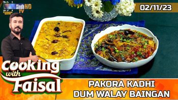 Pakora Kadhi | Dum Walay Baingan | Cooking With Faisal | SindhTVHD Cooking Show