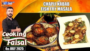 Chapli Kabab | Fish Fry Masala | Cooking With Faisal | SindhTVHD Cooking Show