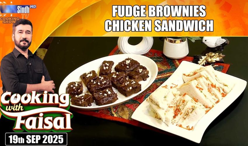 Fudge Brownies | Chicken Sandwich | Cooking With Faisal | SindhTVHD Cooking Show